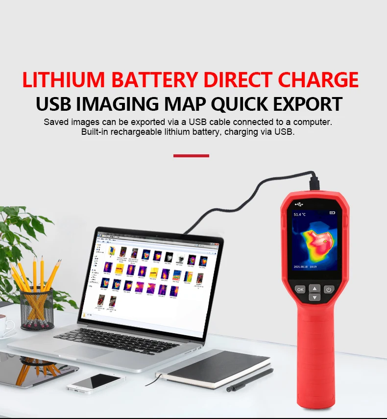 UNI-T UTI120S Thermal Imaging Camera 120x90 Pixel Construction Thermal Imager for Repair Floor Heating Tube Testing Phone Repair