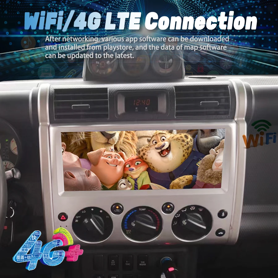 トヨタFJクルーザー20082013カープレイGpsナビゲーションマルチ