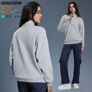 XW-D25154 Wholesale Coats Long Sleeve Yoga Top Ladies Casual Women Zip Sweatshirt Breathable Sportswear Women's Hoodie Jacket