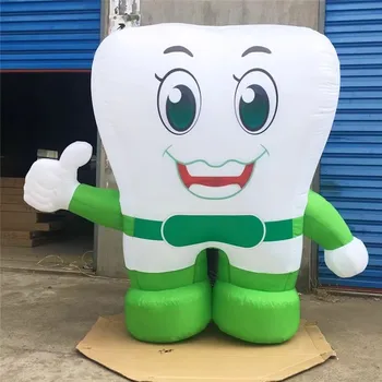 Custom advertising inflatable tooth balloon model air blow up tooth inflatables for decoration