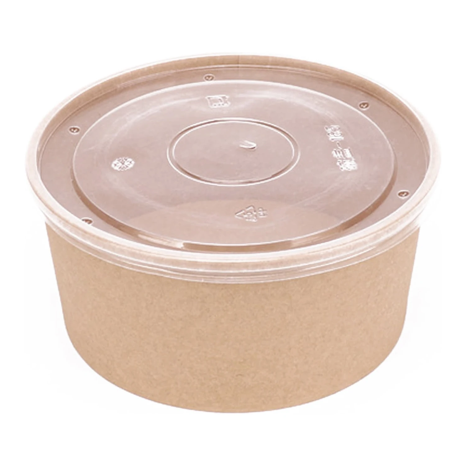 Ice Cream Bowls 2oz 4oz 8oz Kraft Paper Disposable Takeaway Bowl With Lid Custom Printed Packaging Food Container Eco-Friendly