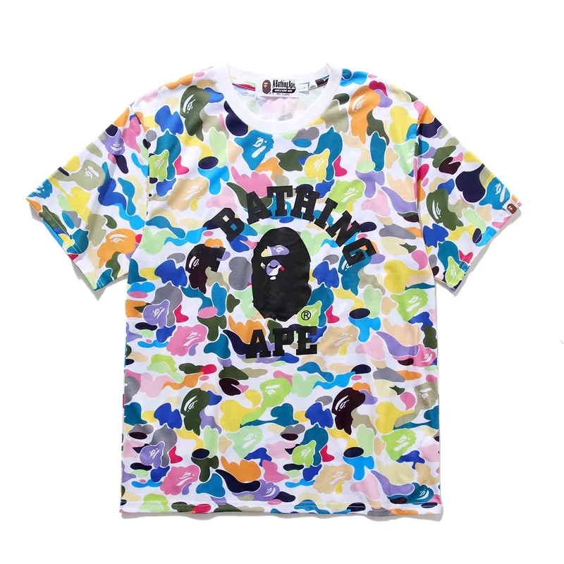 colorful bape shirt