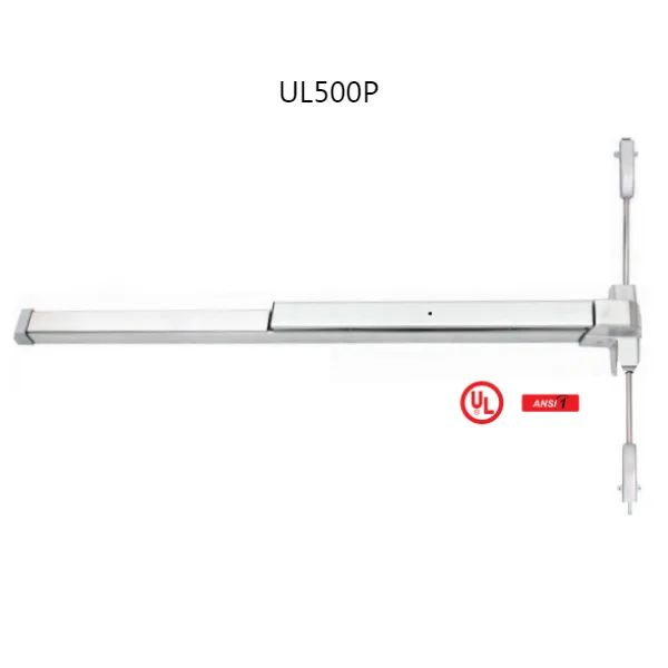 UL560P Sturdy Strength Painted Steel Door Push Bar Lock Panic Exit Device Emergency Door Push Bar Panic Bar Lock