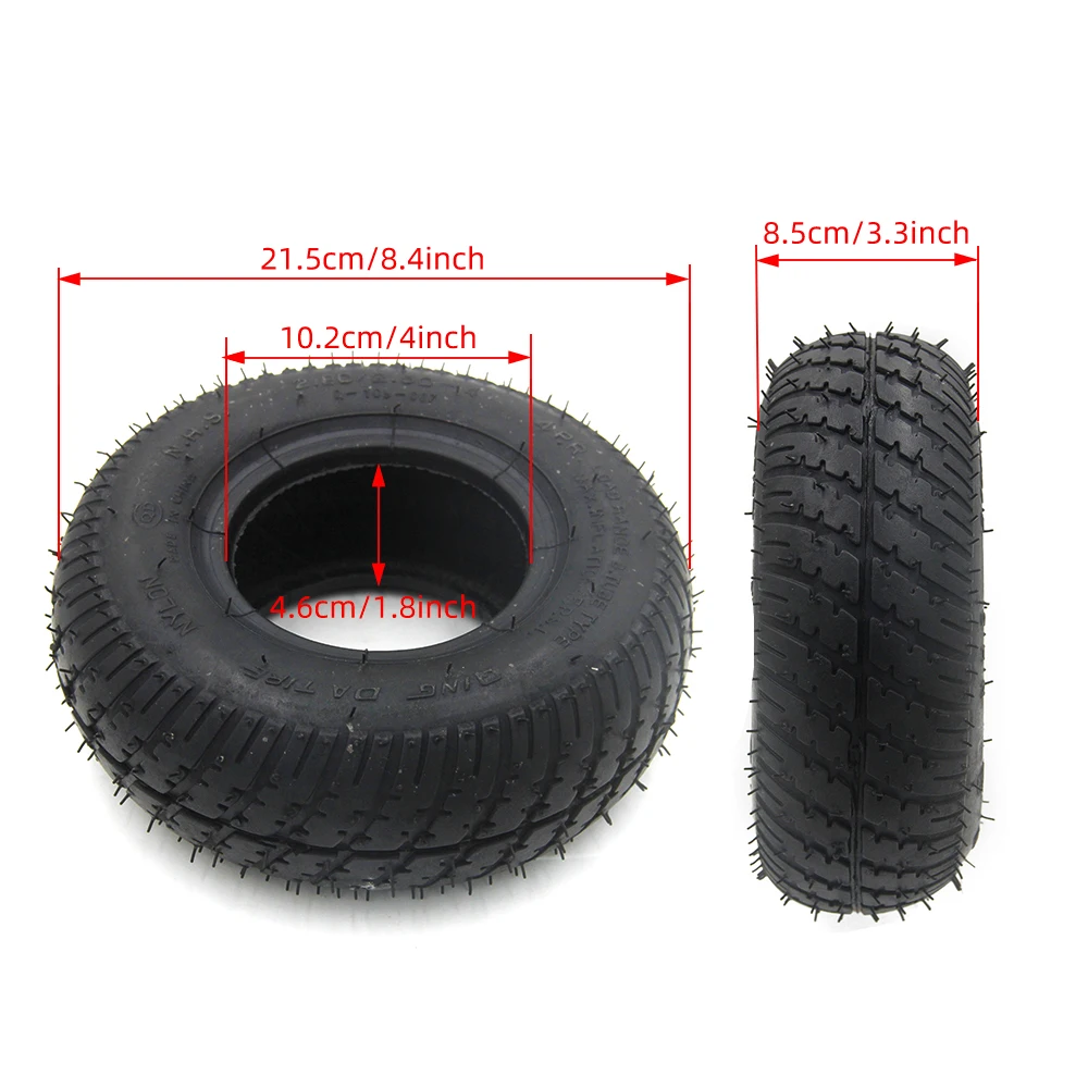 2.80/2.50-4 Off-Road Rubber Tires for Skateboard & Scooter Electric Inflation Wheel Accessories Parts