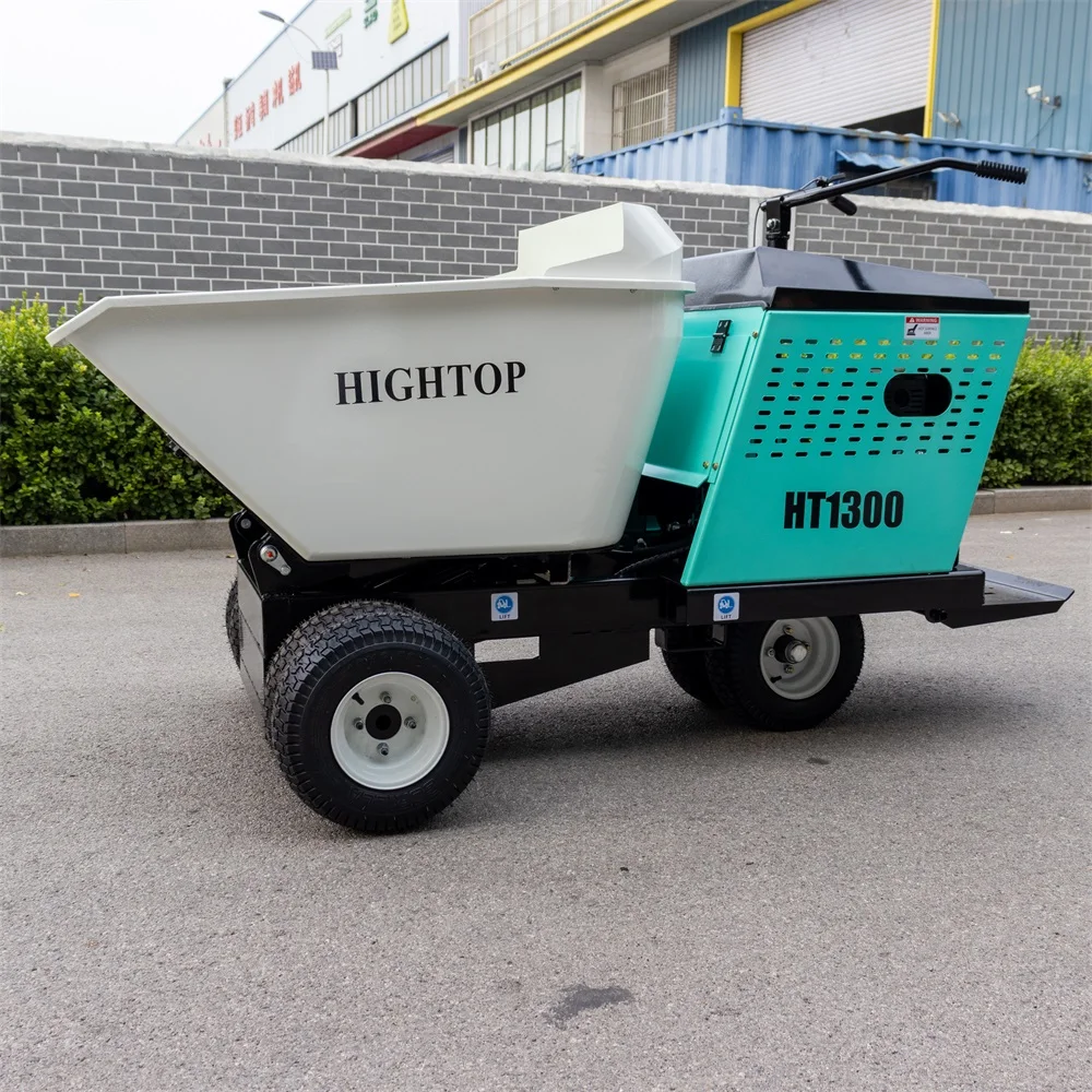 CE-approbert mini dumpetraktor med bensinmotor løfteutstyr for hjemmebruk