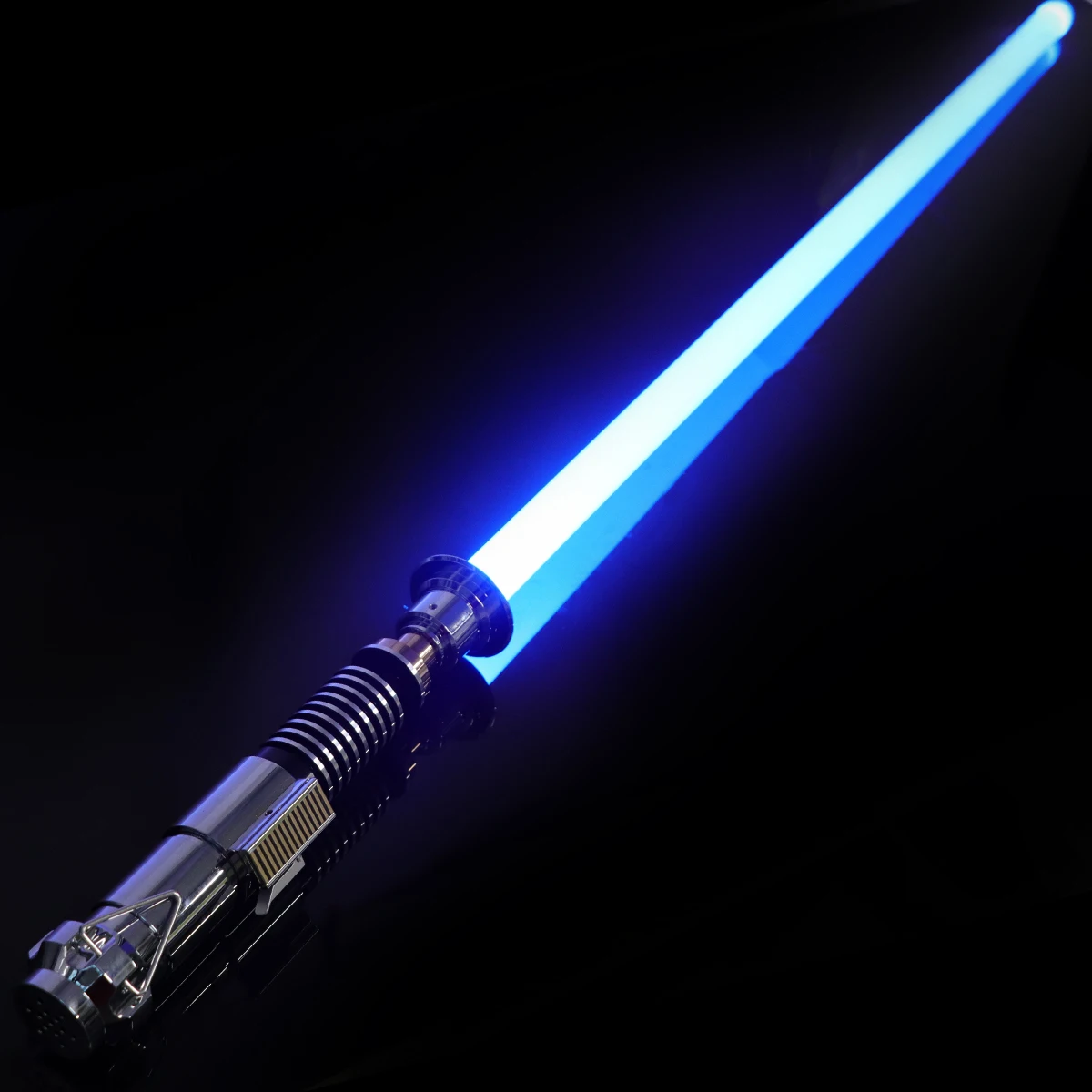 Heavy Dueling Lightsaber Saber Metal With Light Sound Blaster Flash On