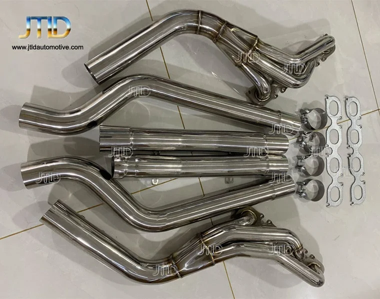 high performance long tube exhaust manifold header for Mercedes BENZ W204 C63 amg m156 headers