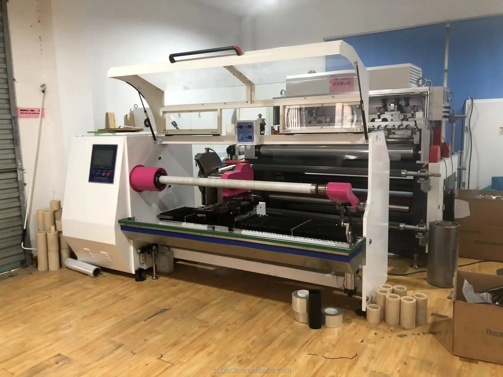 Automatic Plastic Film Roll Cutting Machine Pvc Slitting Machine Buy