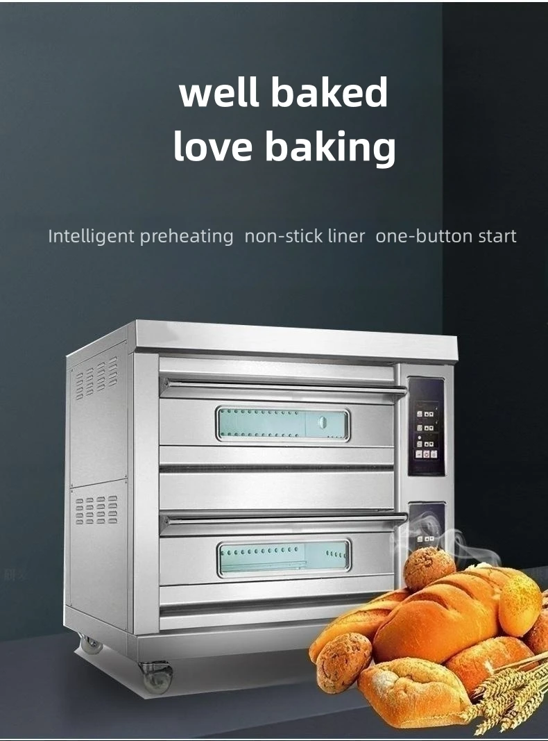 Commercial Large Food Oven Independent Temperature Control Gas Type