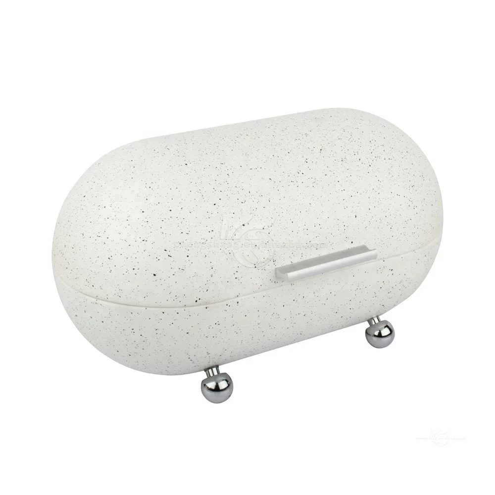 Large Bread Box Kitchen Counter Dry Food Storage Container Iron Paint Storage Box Large Bread Box Metal