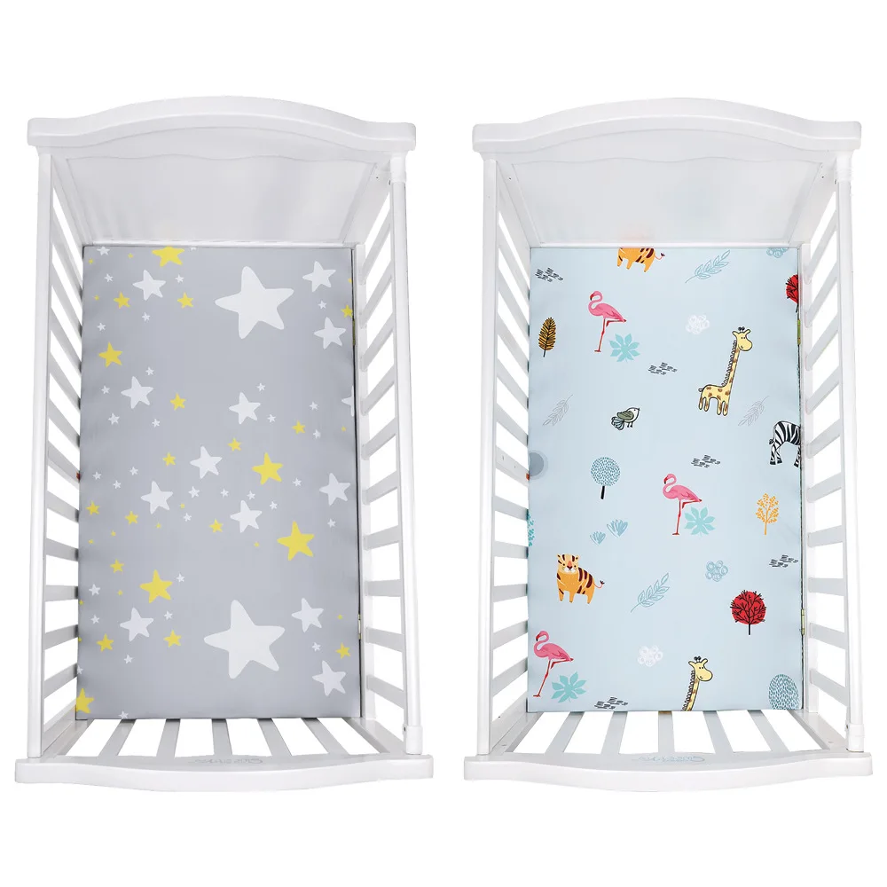 Custom Designs Baby fitted Crib sheet Mattress bed sheet cot Cover