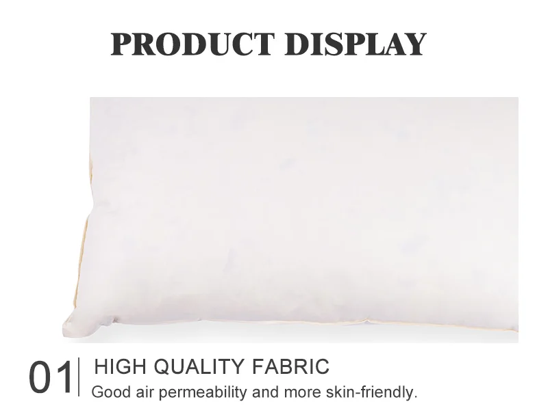 Custom Goose Down Feather Pillow Natural Hotel For Sleeping Down 100% ...