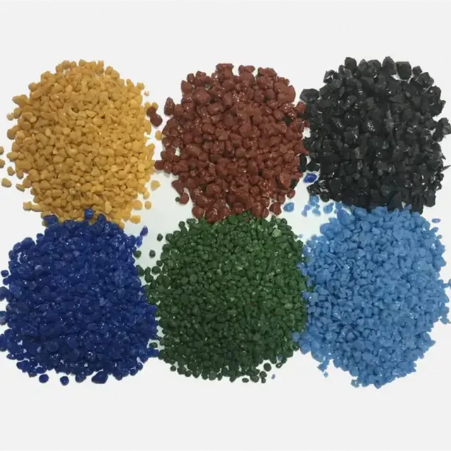 Park decoration path way raw material colorful ceramic particles Colored ceramic particles