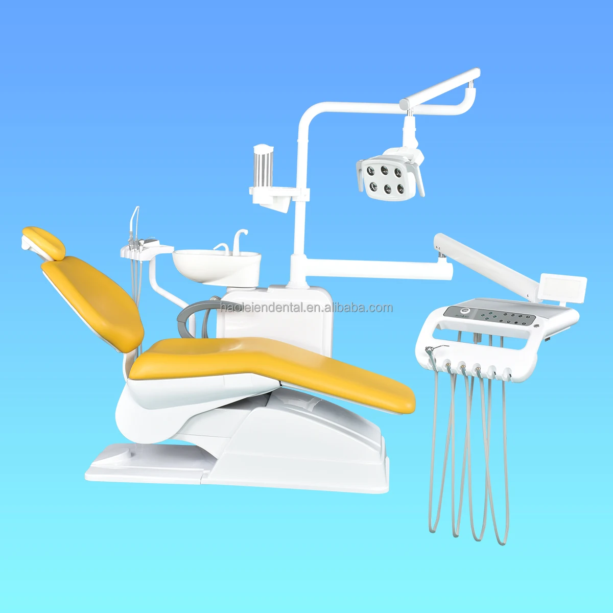 New Type Dental Clinic Equipment Ceramic Spittoon Dental Unit Dental Chair With Multifunction
