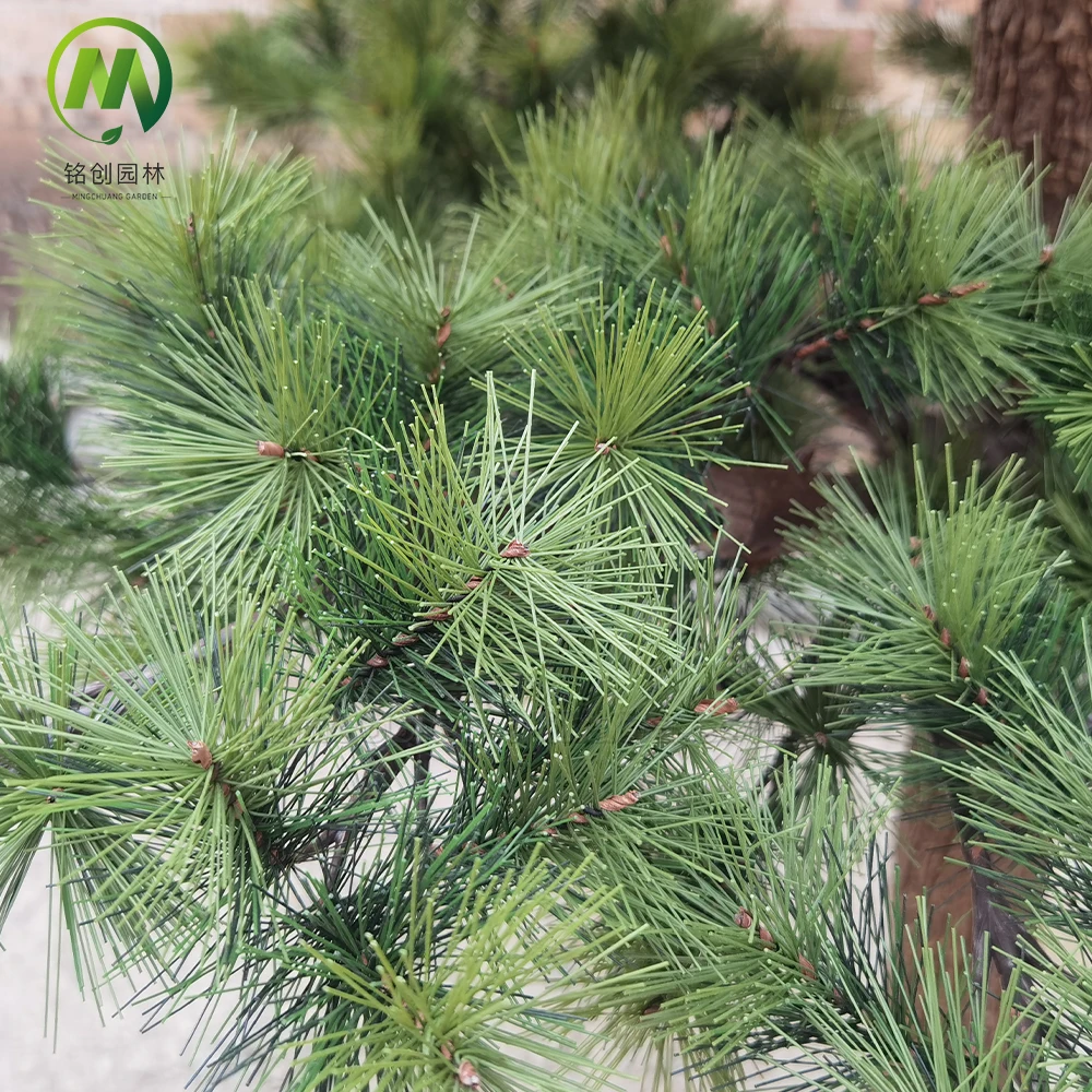 Artifical Pine Tree Evergreen Cedar Tree Tower Type Faux Subfrigid Coniferous Forest Tree for Indoor Outdoor Decoration