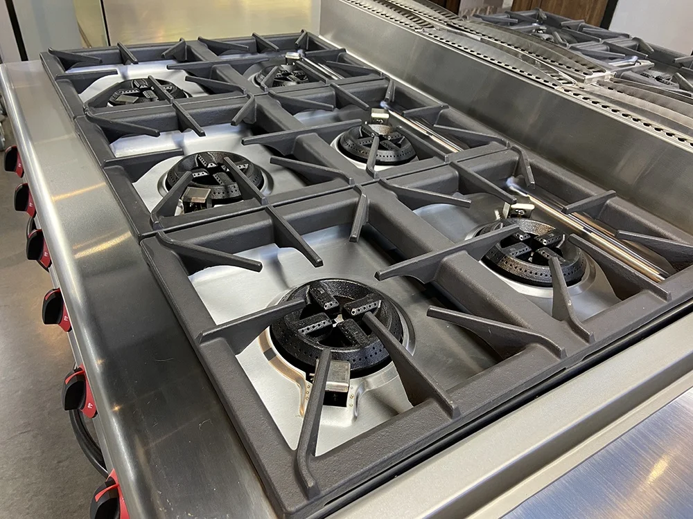 Газовая плита с 6 горелками и газовой духовкой коммерческое кухонное оборудование для