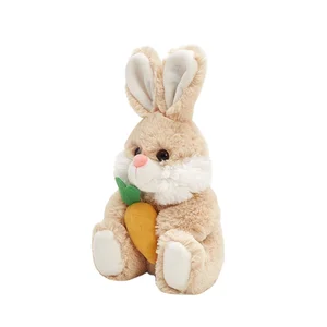 Wholesale Custom Soft Stuffed Plush Rabbit Toy Cute Easter Bunny Rabbits Filled with PP Cotton