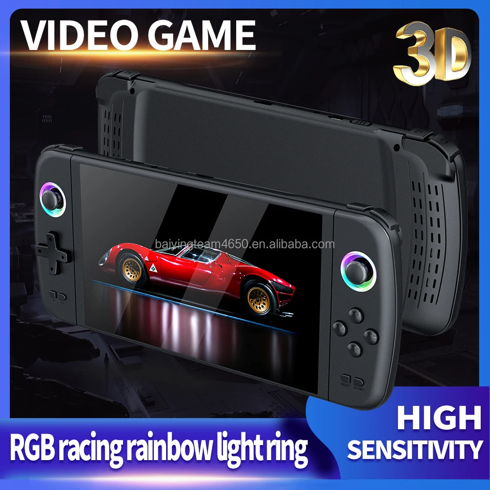 M27 7-Inch HD Screen Retro Handheld Game Console with 20000+ Classic ...