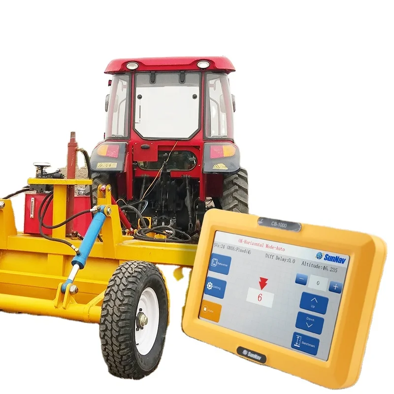 GPS Land Leveling System SunNav AG1000 Large Touch Screen for Precision Agriculture Compatible for Various Tractors