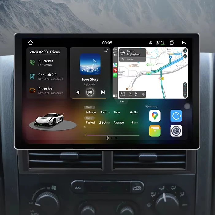 Junsun X9 Carplay Android Car Radio For Jeep Grand Cherokee Ll 1998-2004 Car DVD Player 2K QLED 2000*1200P 7870 2.7GHz 5G/4G LTE_voghion.com