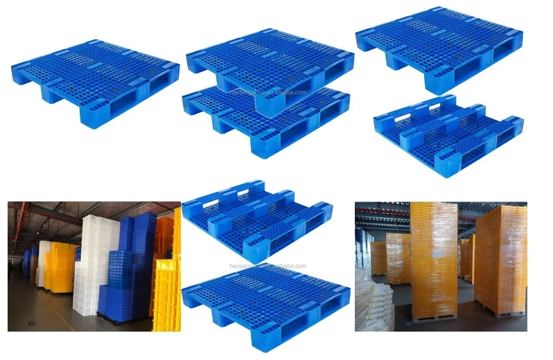 Heavy-Duty Euro Pallets Nestable Stackable Rail Plastic Containers ...