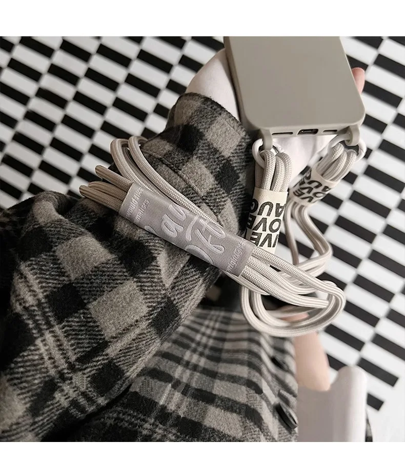 Suitable For IPhone 15 Phone Case New Crossbody Strap Iphone 14 Pro Max Niche High Sensitivity_voghion.com