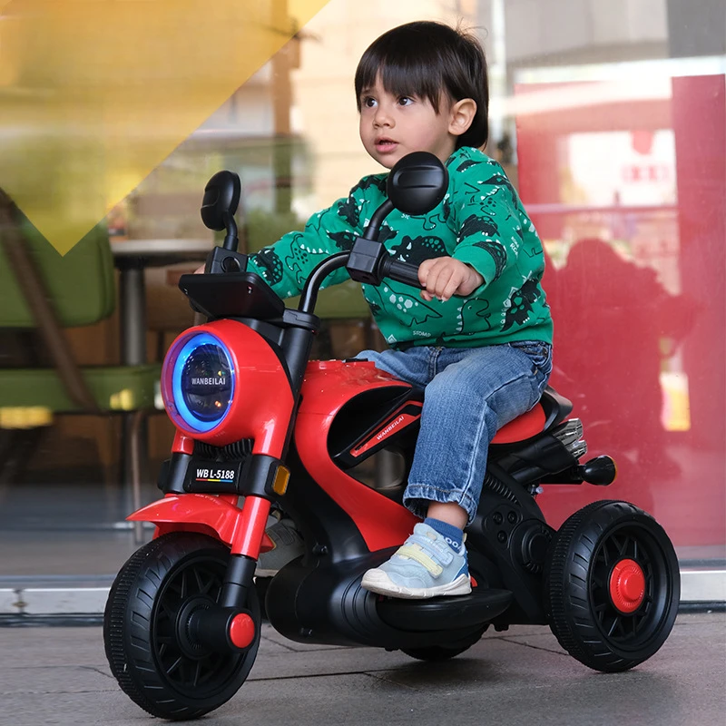 2024 Wholesale Wheels Kids Electric Motor Bike with LED Light
