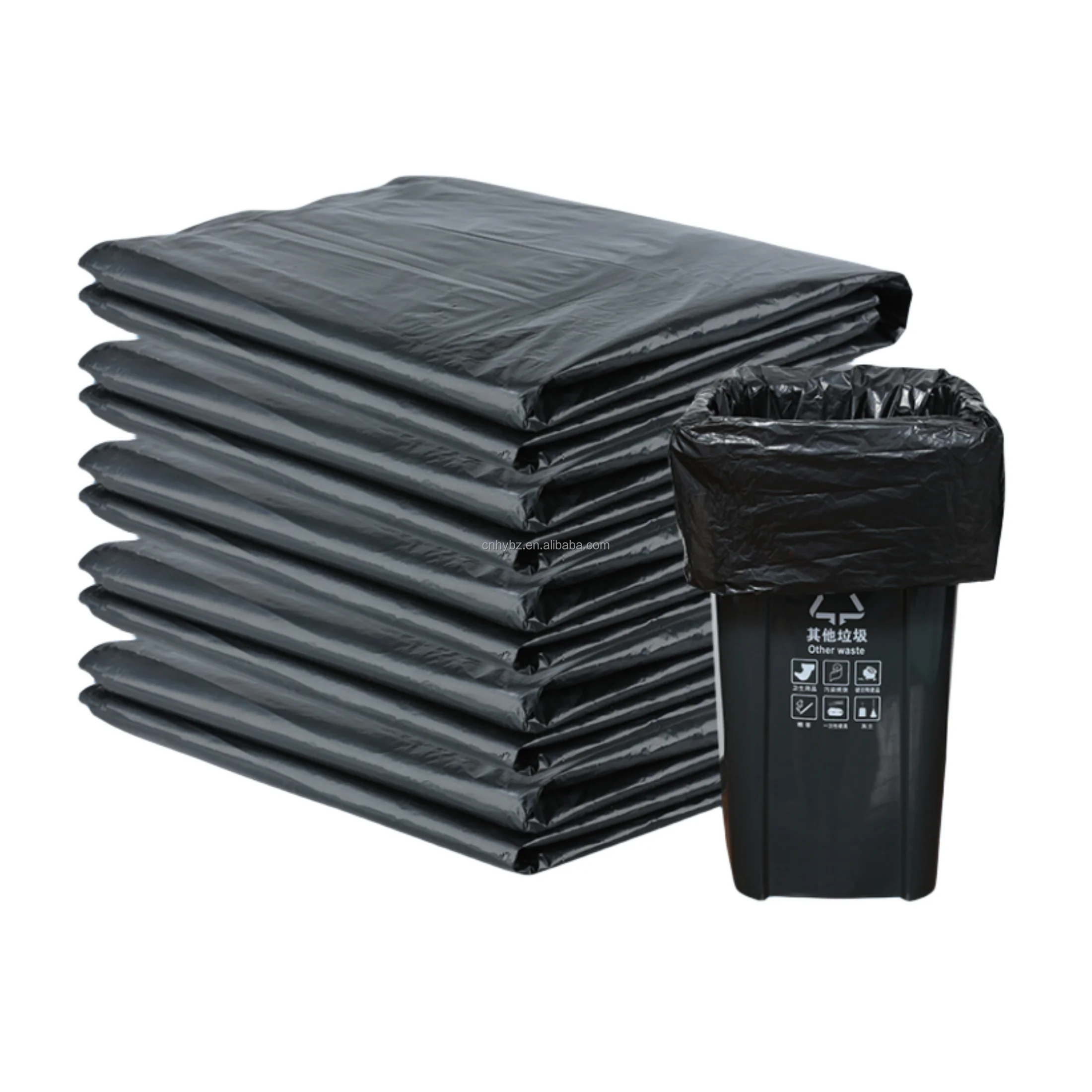 Garbage Sorting Large Pe Trash Rubbish Bags Commercial Thickened