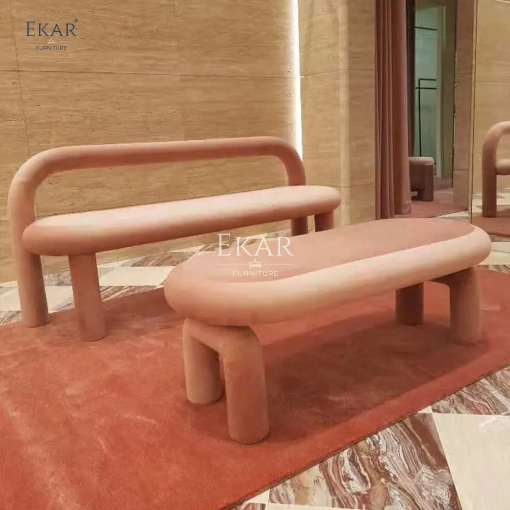 product modern creative design lounge bench contemporary living room seating stool for home kitchen bedroom school or hotel use618-59