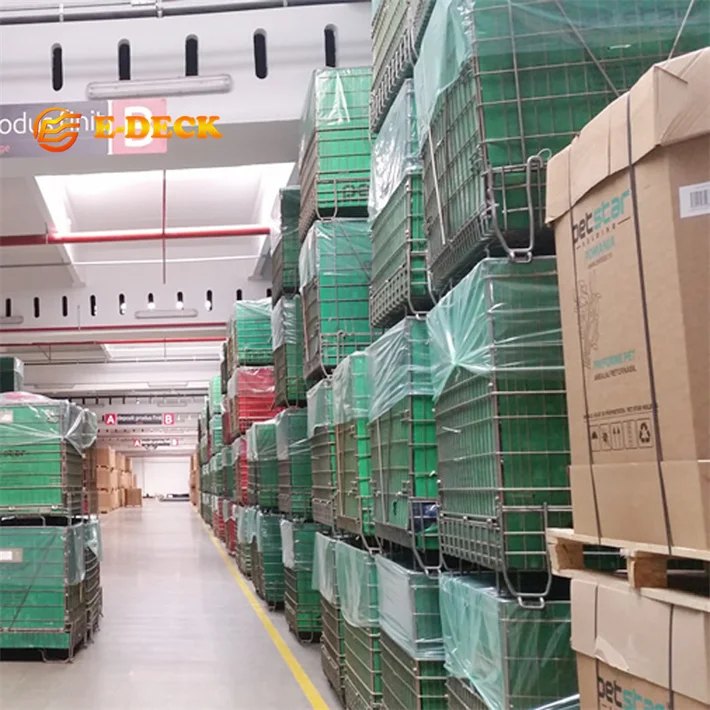Folded Galvanized Steel Welded Factory Wire Mesh Pallet Assemble Cage for Warehouse