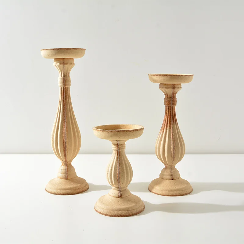 Wooden Candlestick Holder Modern Antique Custom Candlestick Made Of Wood Pillar House Wooden