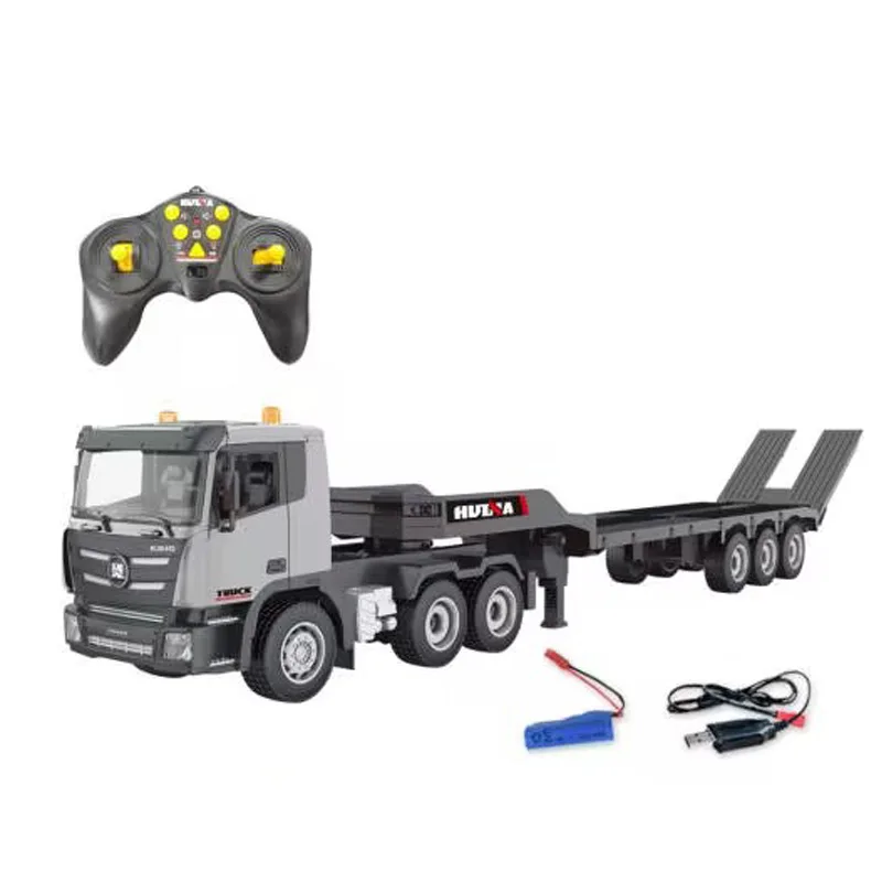 Lkw Ferngesteuert Groß Huina 1318 RC Traktor Mit Anhänger - 1:18 Ferngesteuertes Truck Modell 9-Kanal Ferngesteuerter Traktor 1:18