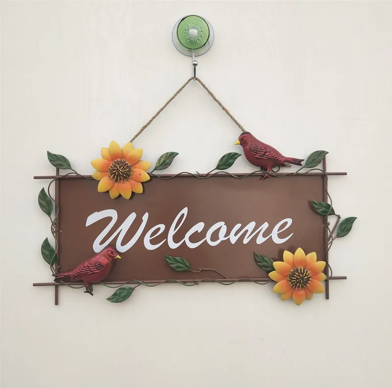 Sunflower  Vintage Metal Wall Hanging 1