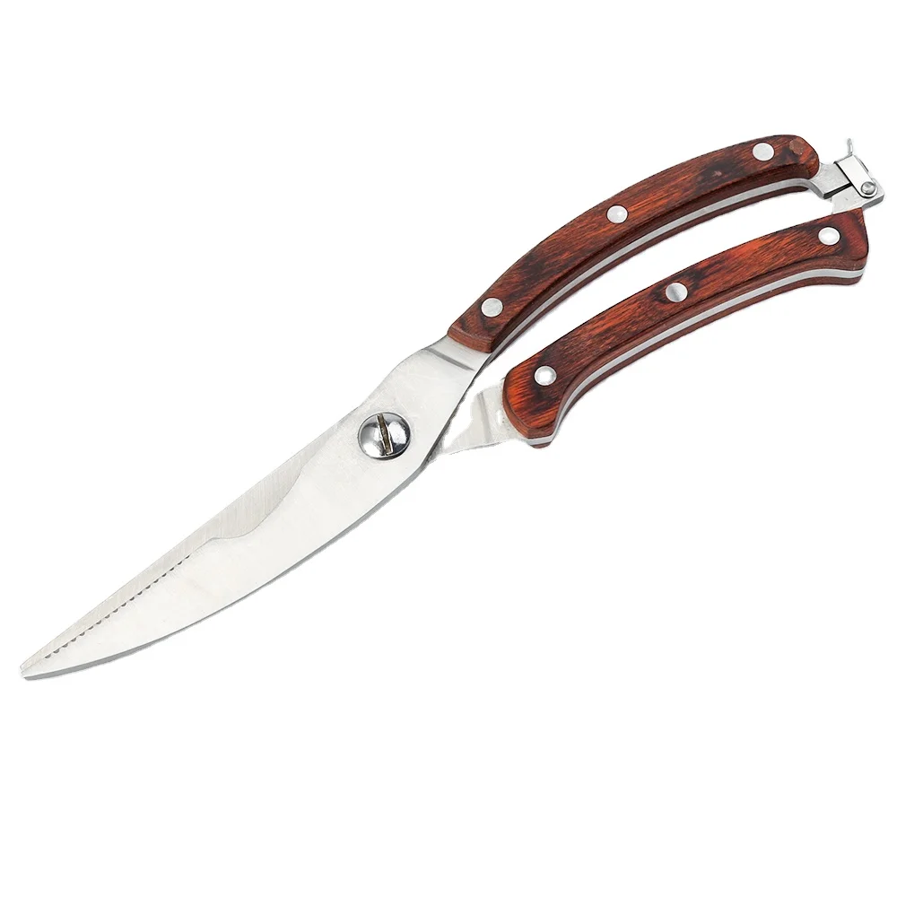 Spring Loaded Stainless Steel Scissors Heavy Duty Kitchen Scissors Poultry and Bone Shears