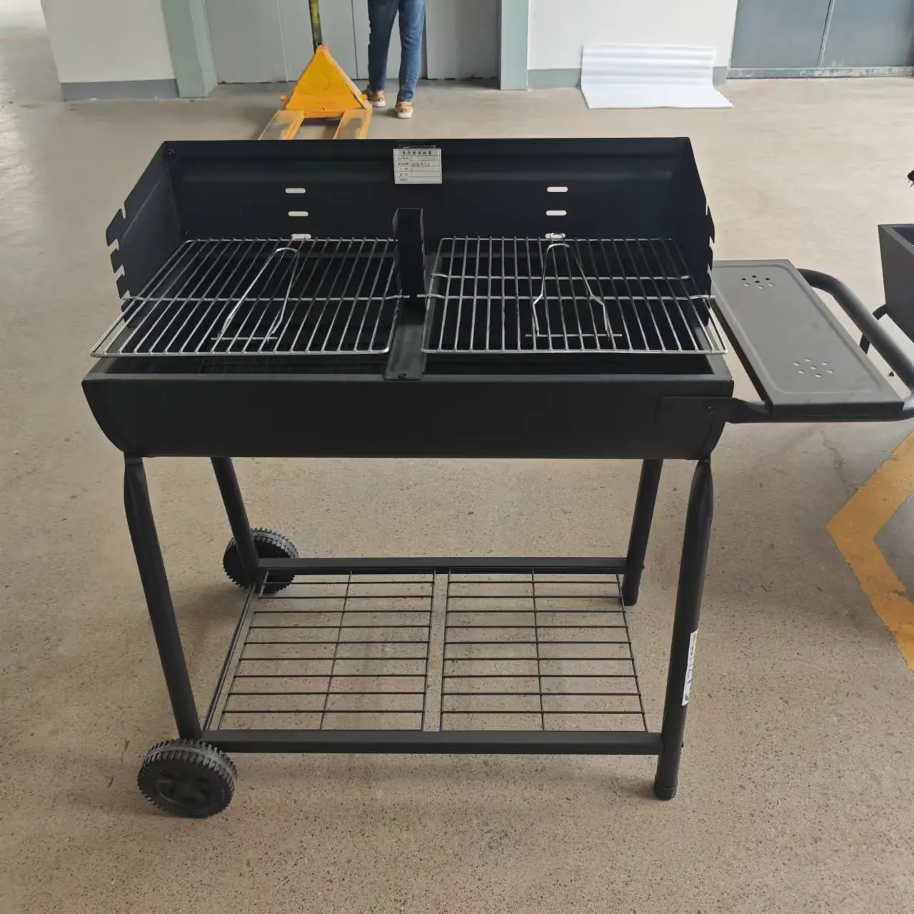 product heavy duty professional adjustable height carbon steel meat charcoal barbecue grill-2