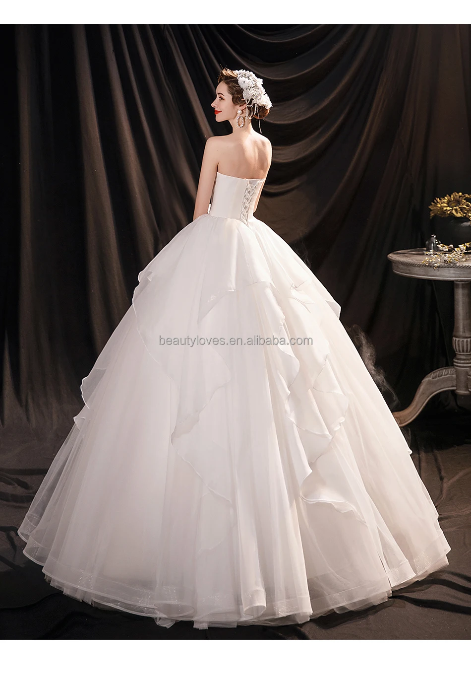 princess wedding dresses shiny beading crystal| Alibaba.com