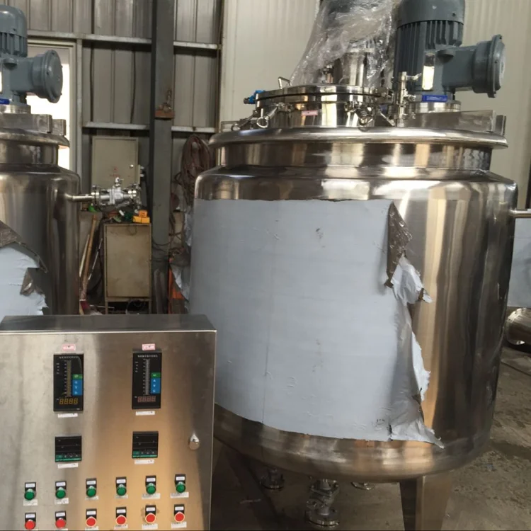 Vacuum Homogenizing Emulsifying tank Mayonnaise Making Machines with Circulation System Cosmetic Face Cream Homogenizer Mixer