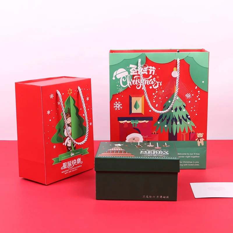 Custom Christmas Eve packaging gift fruit paper gift box