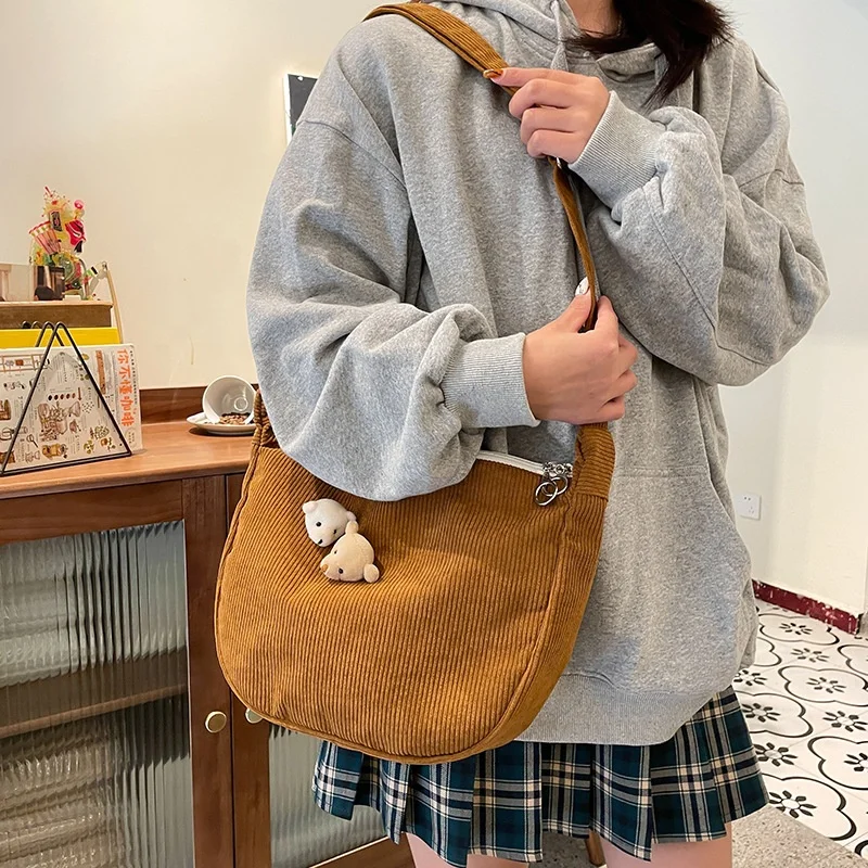 【FONLZ】送料/関税込 Corduroy ecobag FLOWER CORDUROY ECO BAG-IVORY/RED :: WALALAND(왈라랜드)