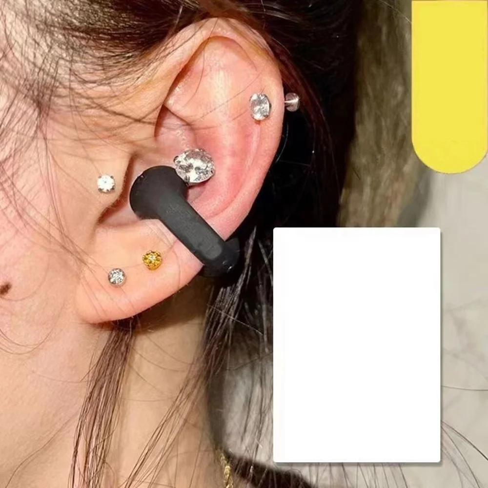 Sound Earcuffes Upgrade Pro Earring Wireless Earphones TWS Ear Hook Bone Conduction Earphone  Ear Clip on Ear Earring for Ambie