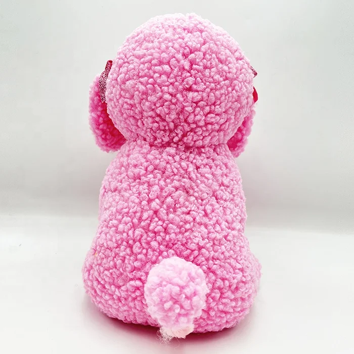 Shenzhen Factory OEM Custom Lovely Soft Stuffed Animals pink Dog Plush