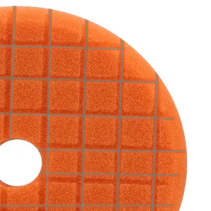 SPTA V2.0 1Pc 5 Inch 125mm Orange Heavy Cut Polishing Pad Kit for Car Buffer Polisher Compounding Remove 1500# Sanding Marks