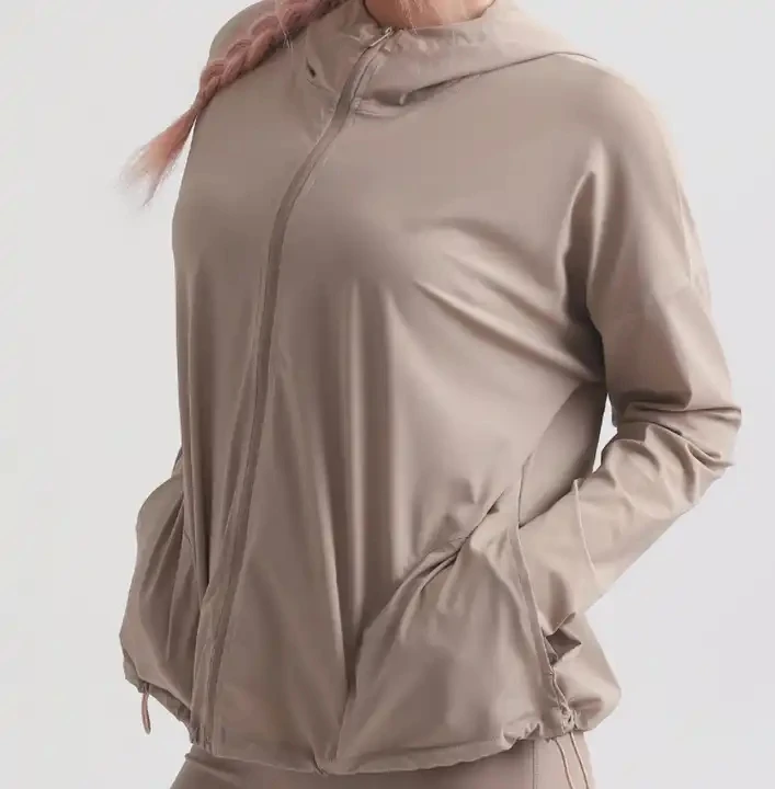 Chaquetas atléticas de protección solar Sudadera con capucha y