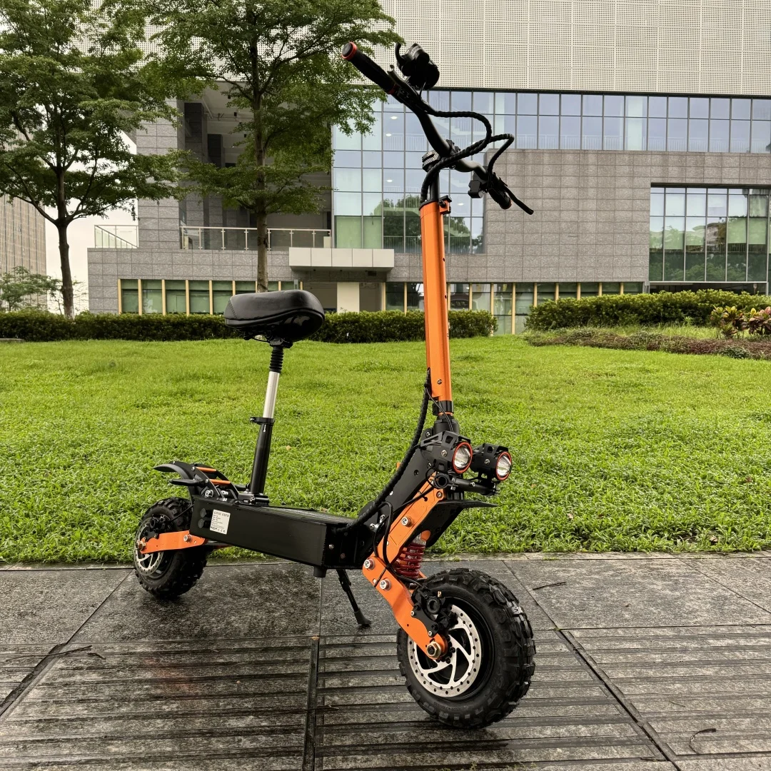 Geofought M11 Free Shipping Dual Motor E Scooters 30Ah Lithium Battery High 80Km Speed 60 Volt 6000W Electric Scooter for Adults
