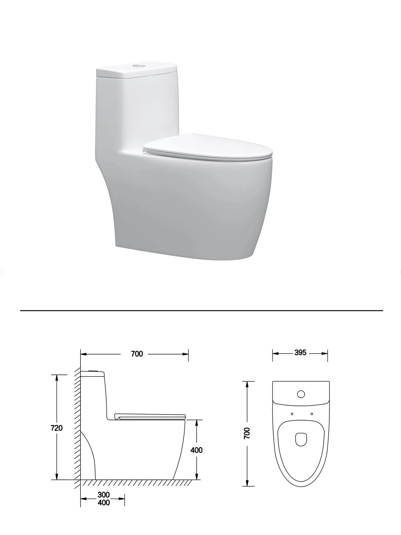 New design modern household toilet bathroom ceramic 2D super swiring one-piece toilet dual flush water closet supplier