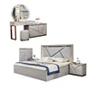 Cama+2 mesitas de noche+cómoda+almacenaje