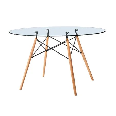 Современный стеклянный обеденный стол, мебель для дома, круглый журнальный столик, дизайн