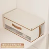 [5 Compartments] [With Lid] PU-Edged Storage Box with Window