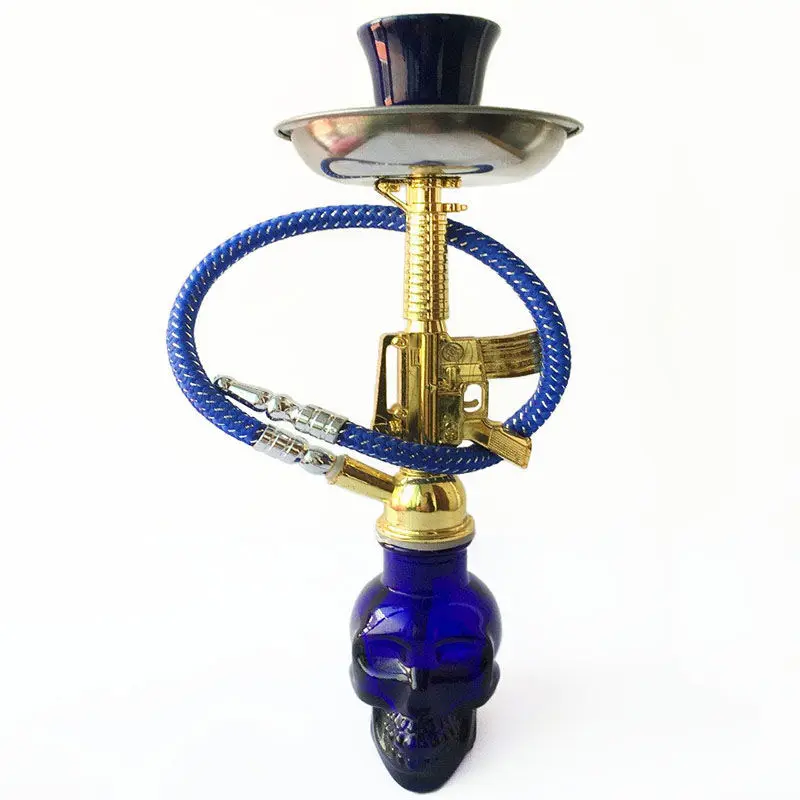 2021 Hot Sale Shesha Custom Mob Logo Rose White Ak47 Gun Shape Ak47