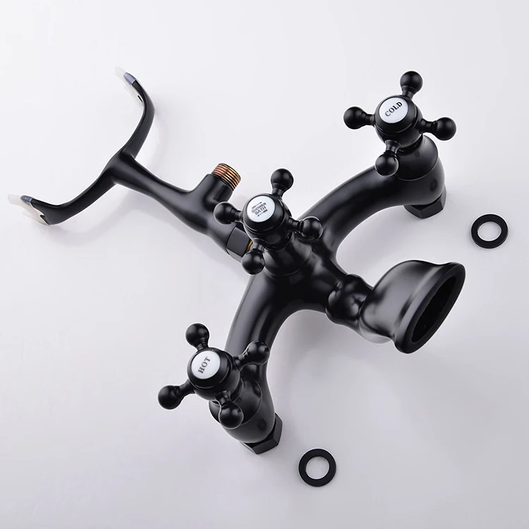 Grifos de bañera montados en cubierta mezclador de bañera de baño de llenado de bañera